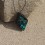 Pendentif losange bleu