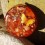 Pendentif rond orange